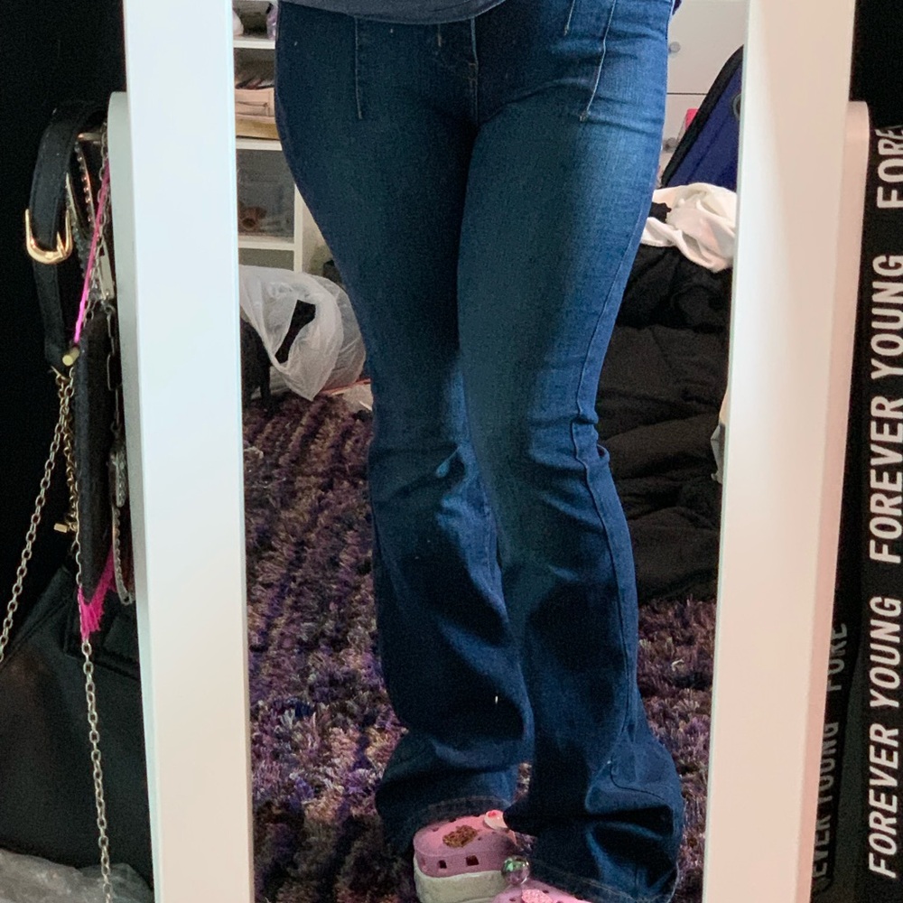 Twenty Dark Blue Flare Jeans